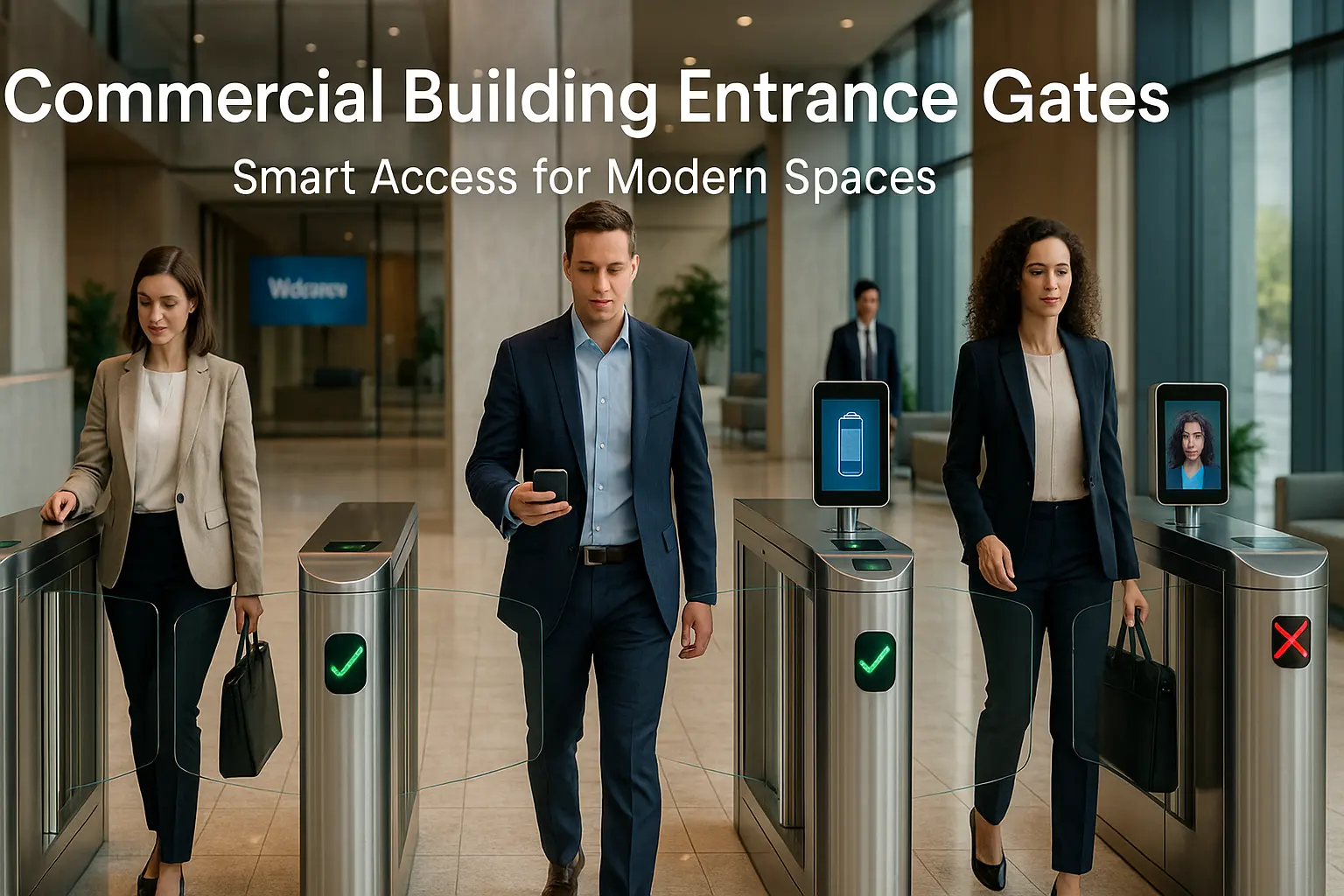 Входные ворота коммерческого здания