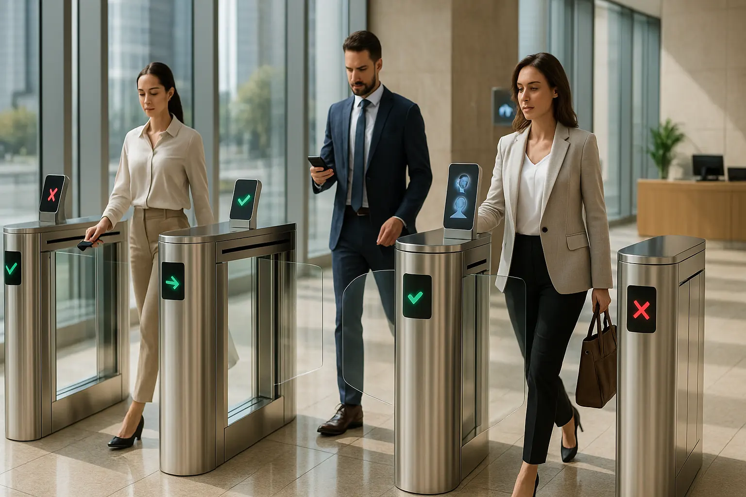 Высокоскоростные ворота Дубая для входа в здание