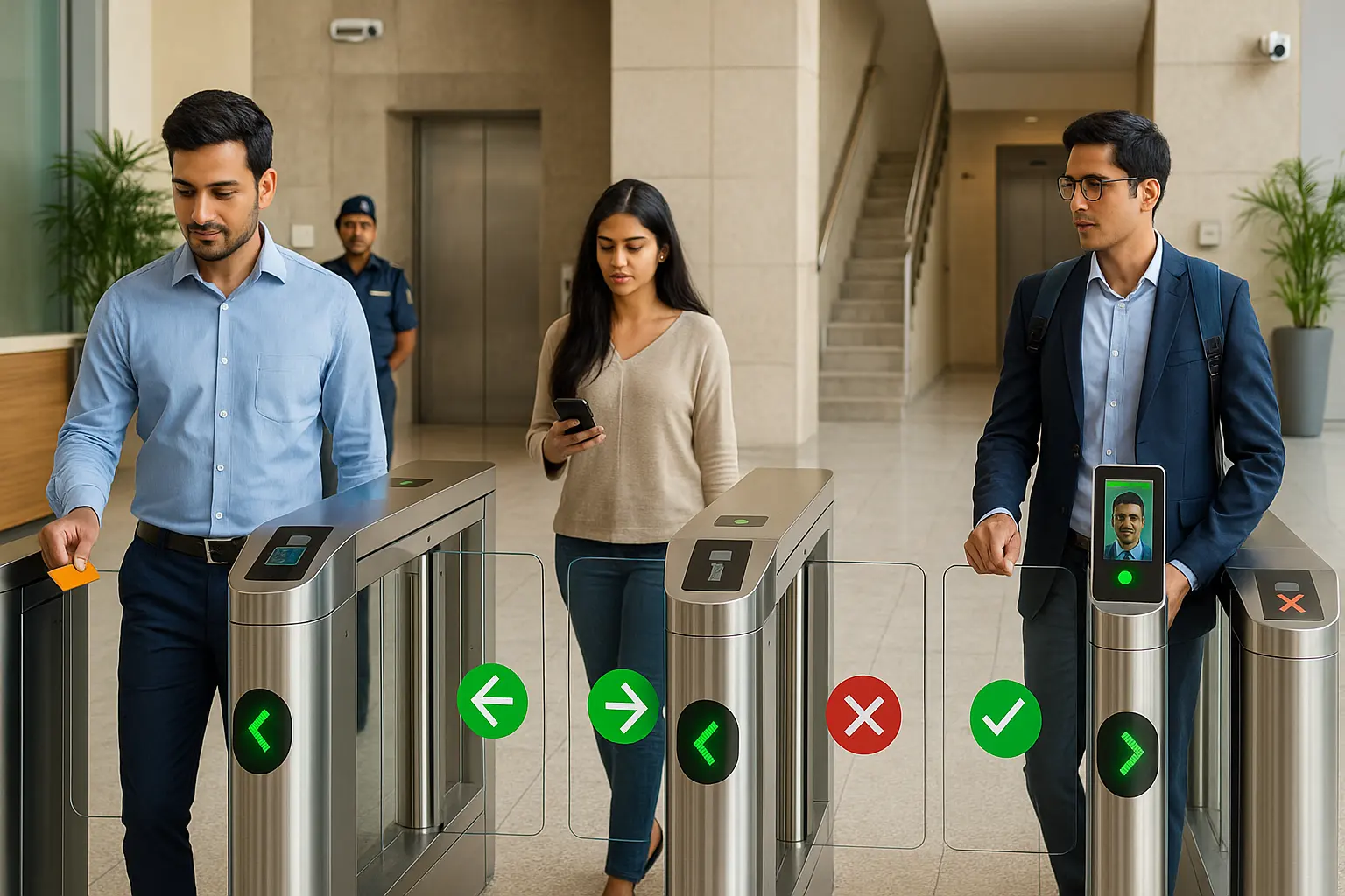 Индийский контроль контроля скорости через пешеходные ворота