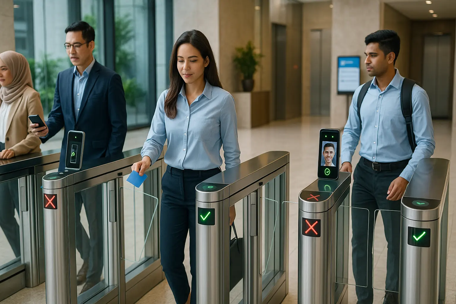 Входные ворота скорости в офисном здании в Малайзии