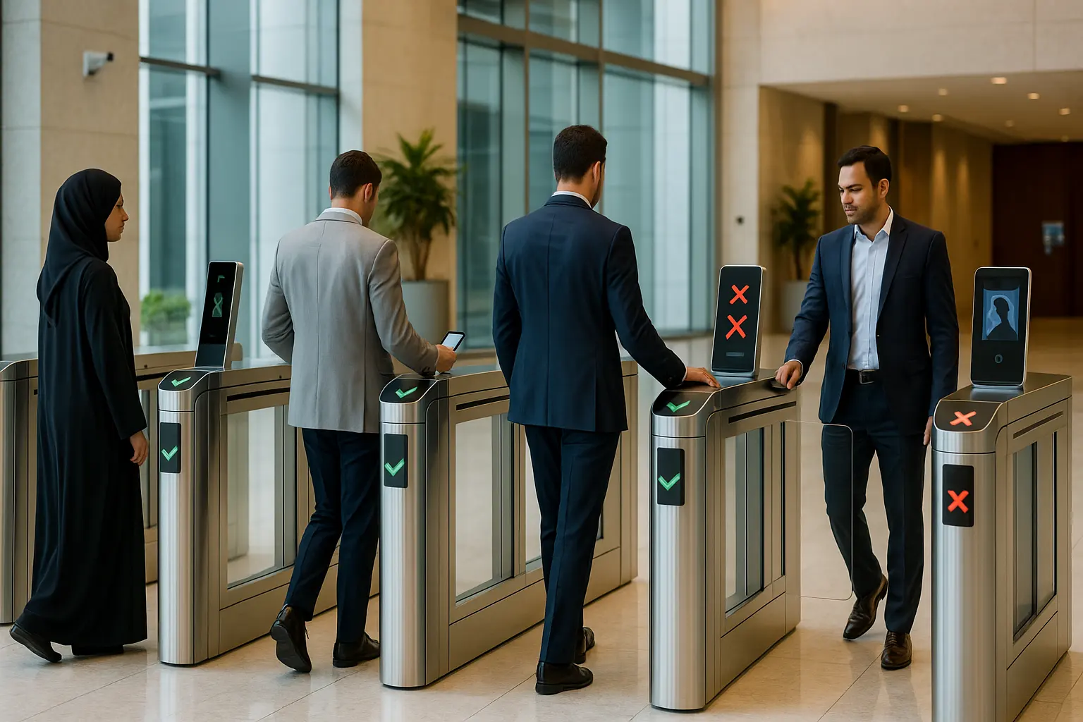 Турникет управления доступом к скоростным воротам ОАЭ