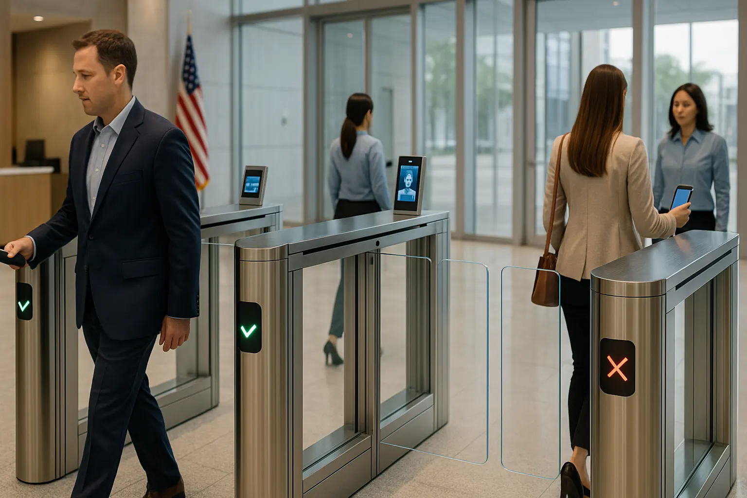 Турникет скоростных ворот США