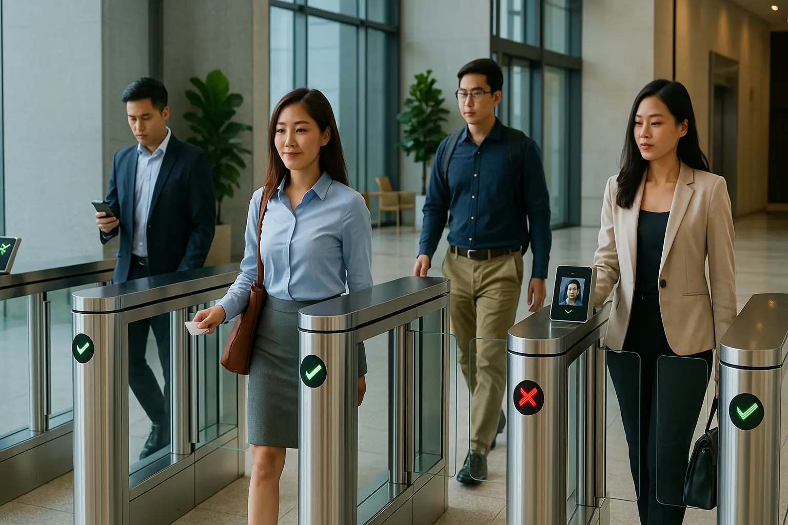 Высокоскоростные пешеходные турникеты во Вьетнаме