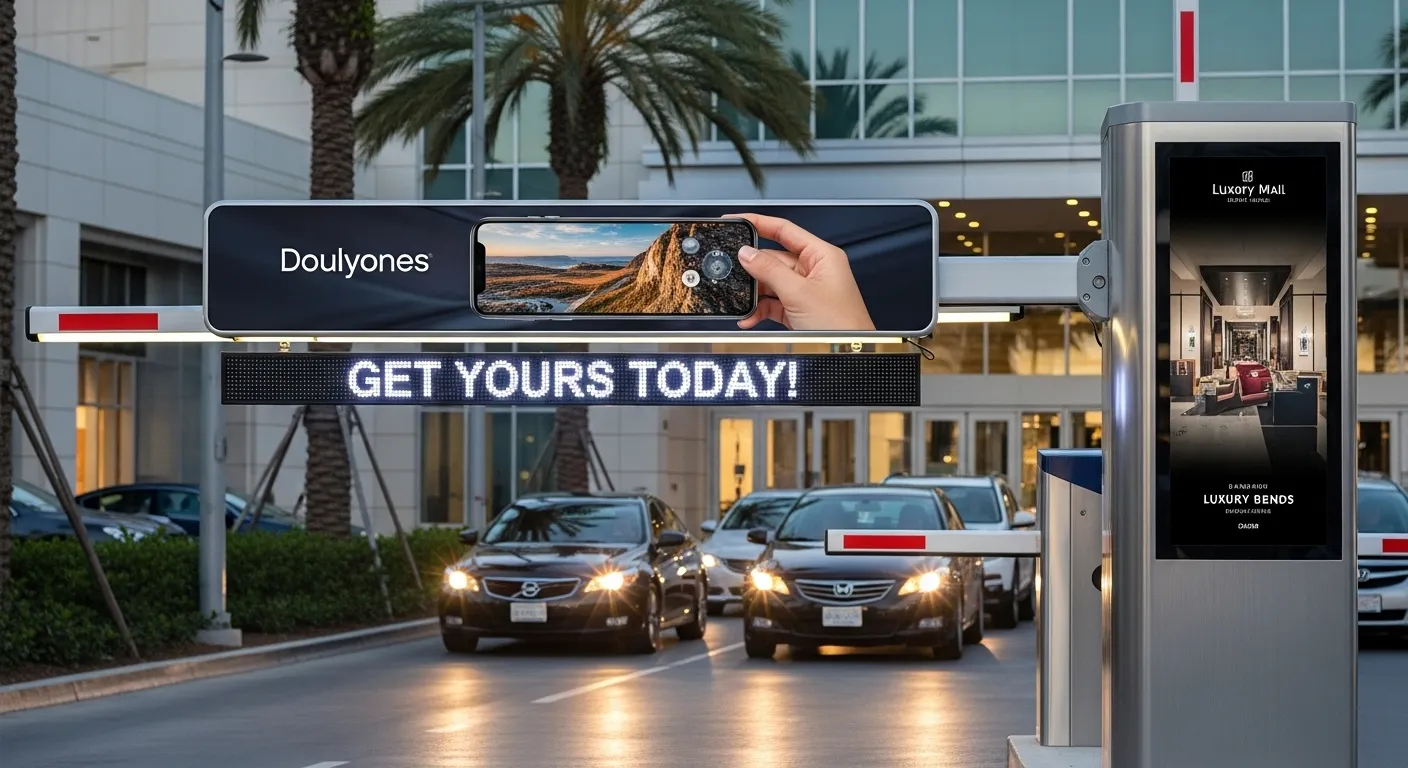 Рекламные барьерные ворота