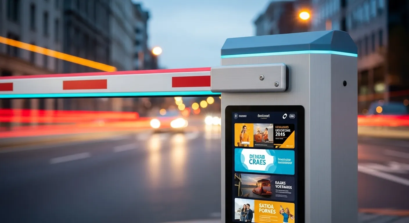 Реклама парковочного барьера