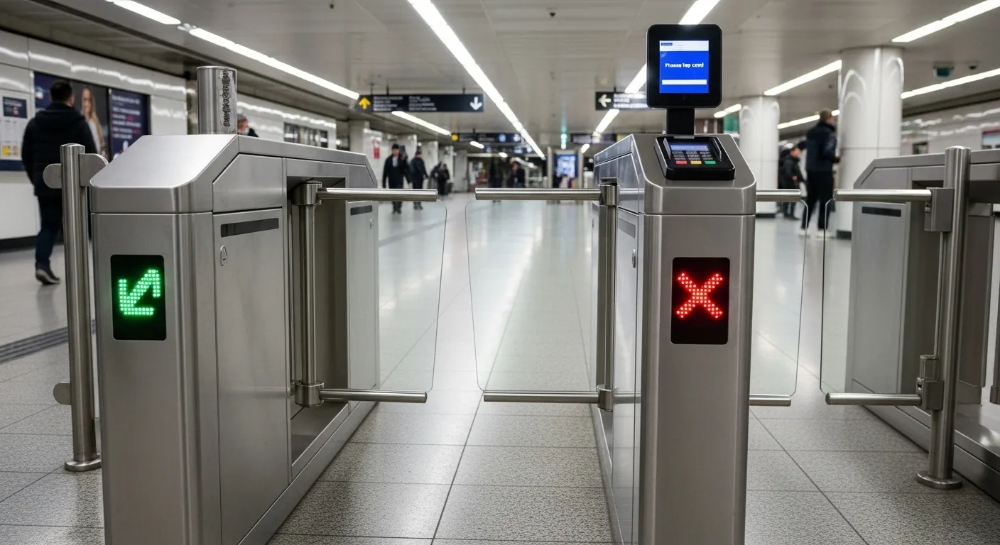 Противозащитные ворота турникета