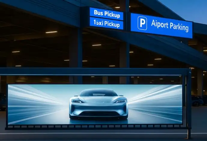 Барьер для парковки в аэропорту